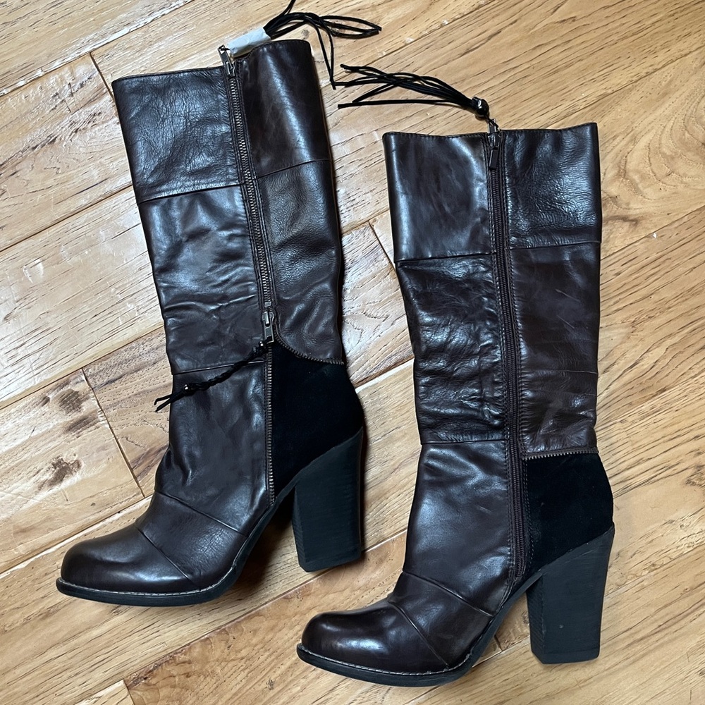 Kelsi Dagger Hazey Boots Dk Brn Leather Ladies